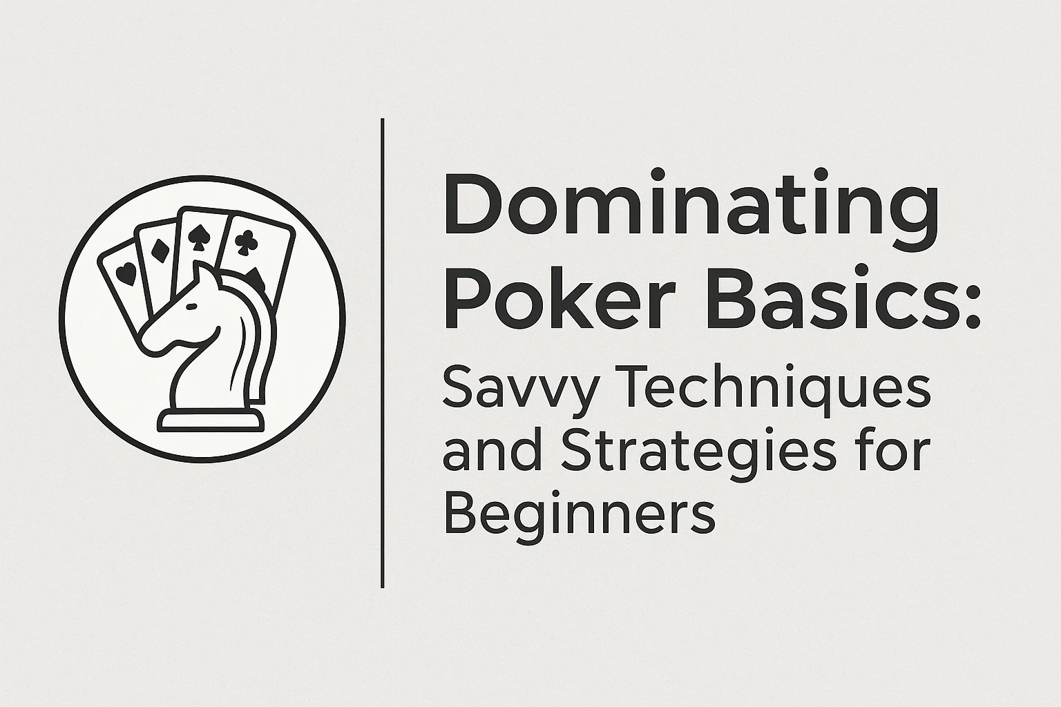 Dominating Poker Basics: Savvy Techniques and Strategies for Beginners