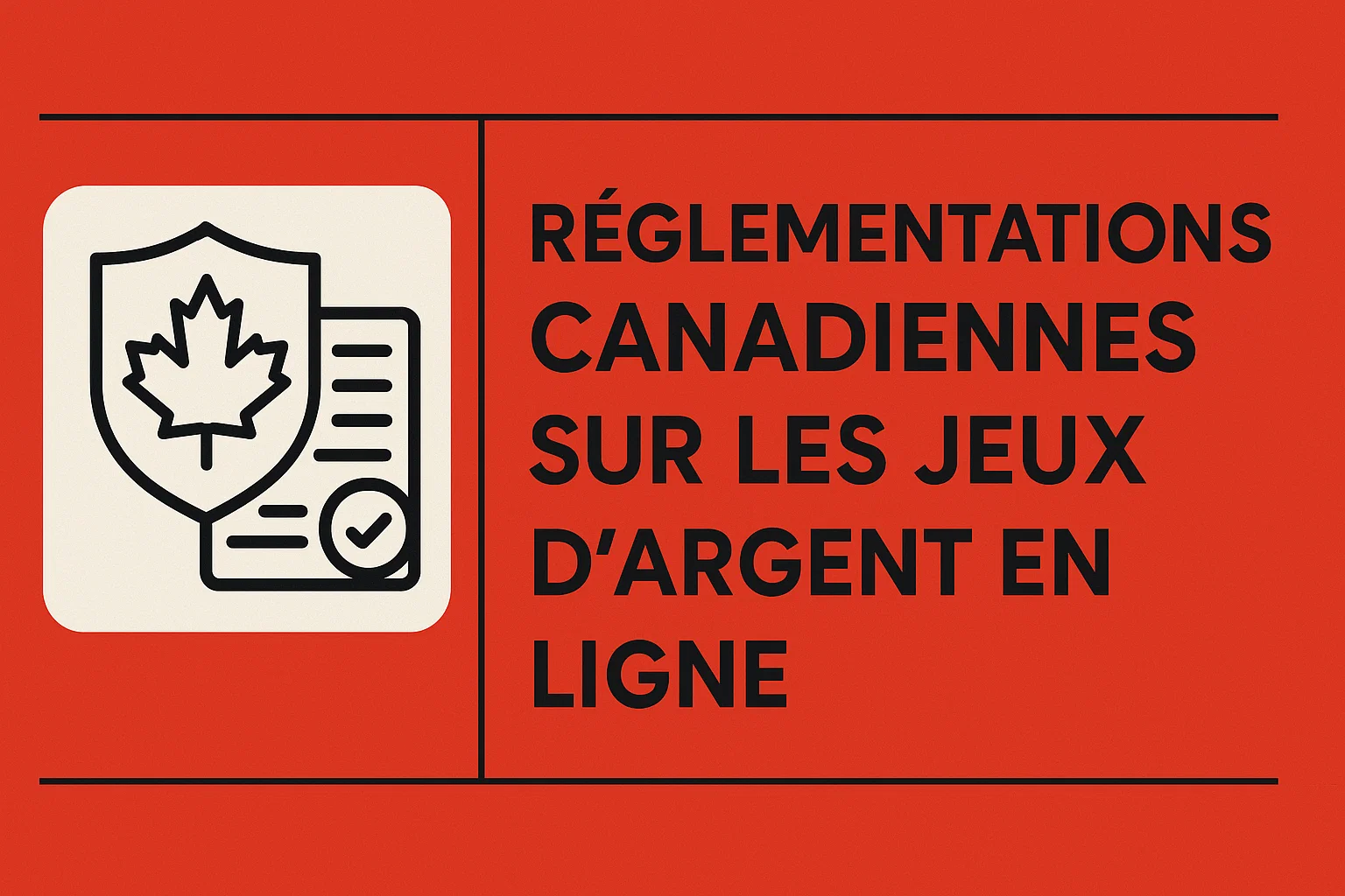 Réglementations canadiennes sur les jeux d'argent en ligne