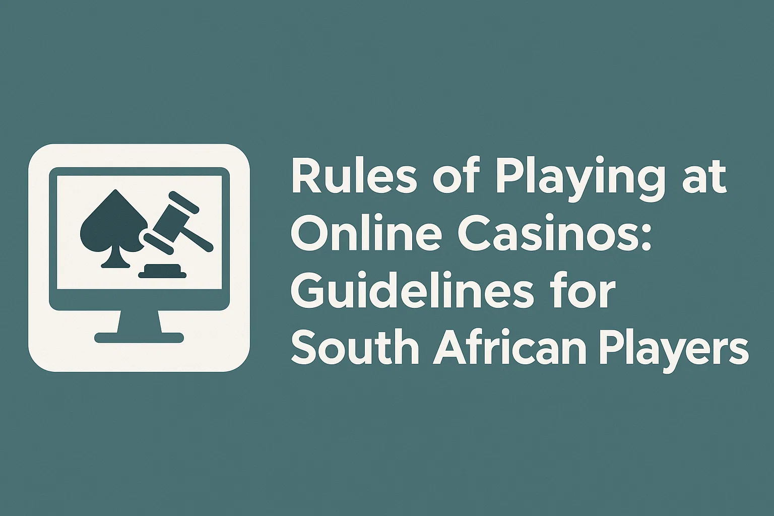 Rules of Playing at Online Casinos: Guidelines for South African Players