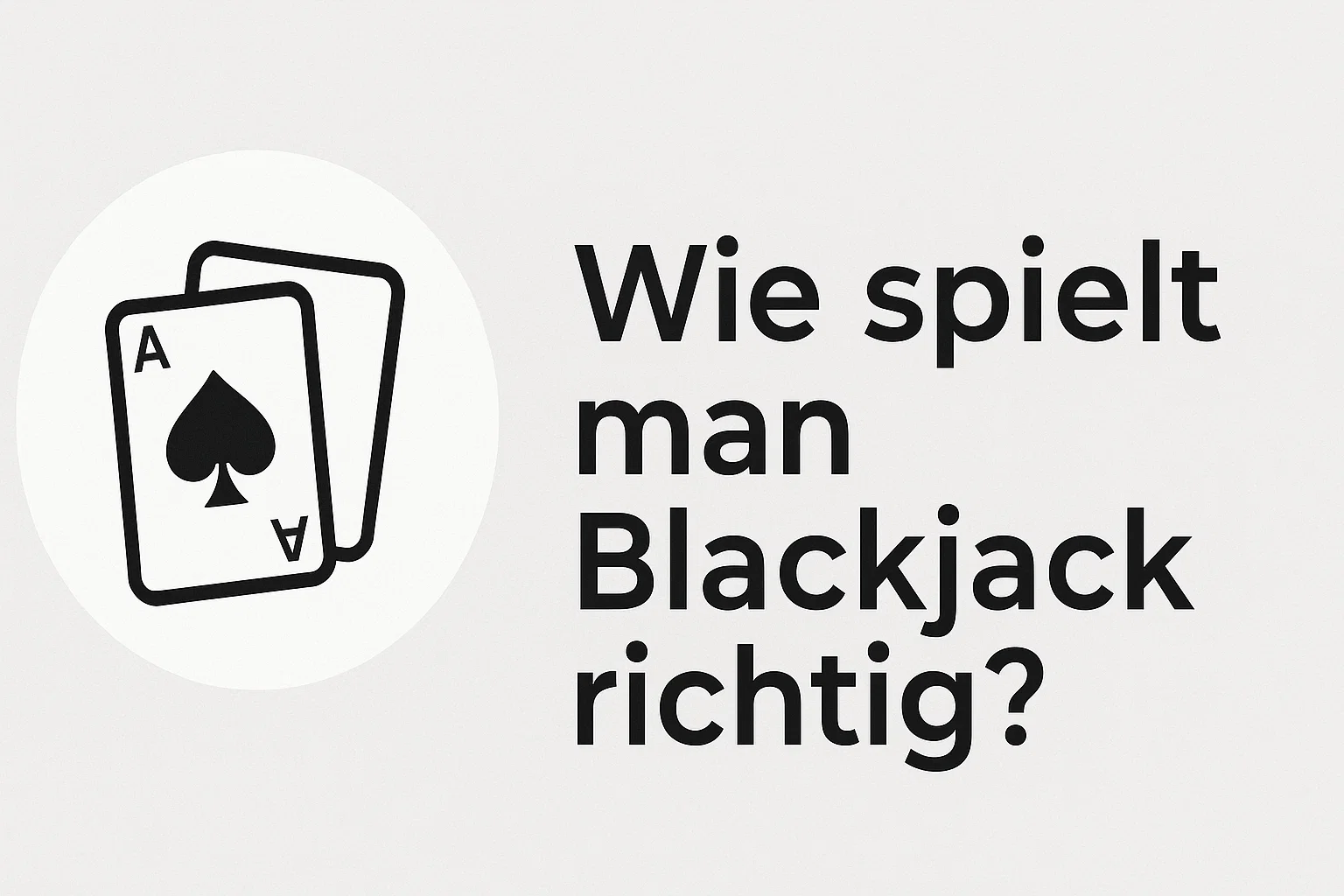 Wie spielt man Blackjack richtig?